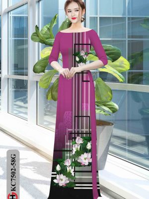 1603695520 747 Vai ao dai hoa sen kieu moi AD KC7502