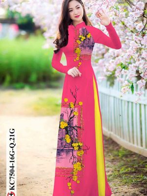 Vải áo dài hoa mai thiết kế 2020 AD KC7504 20 1603696054 116 Vai ao dai hoa mai thiet ke 2020 AD KC7504