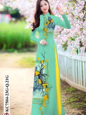Vải áo dài hoa mai thiết kế 2020 AD KC7504 24 1603696055 288 Vai ao dai hoa mai thiet ke 2020 AD KC7504