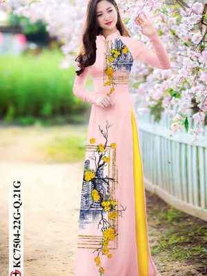 Vải áo dài hoa mai thiết kế 2020 AD KC7504 22 1603696055 749 Vai ao dai hoa mai thiet ke 2020 AD KC7504