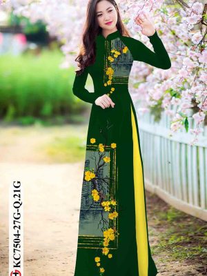Vải áo dài hoa mai thiết kế 2020 AD KC7504 25 1603696055 75 Vai ao dai hoa mai thiet ke 2020 AD KC7504