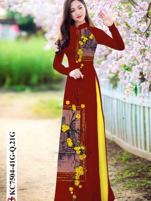 Vải áo dài hoa mai thiết kế 2020 AD KC7504 27 1603696056 910 Vai ao dai hoa mai thiet ke 2020 AD KC7504