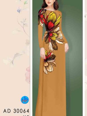 Vải áo dài hoa in 3D mới ra AD 30064 30 1603698135 495 Vai ao dai hoa in 3D moi ra AD 30064