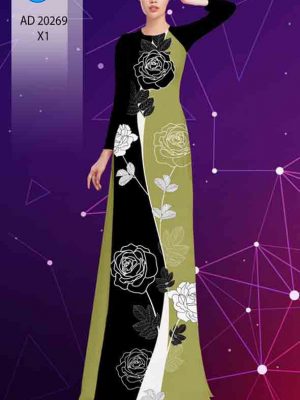 Vải áo dài hoa hồng kiểu mới AD 20269 26 1603698698 375 Vai ao dai hoa hong kieu moi AD 20269