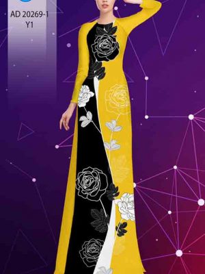 Vải áo dài hoa hồng kiểu mới AD 20269 23 1603698698 627 Vai ao dai hoa hong kieu moi AD 20269