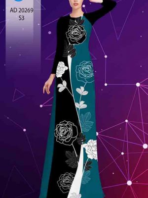 Vải áo dài hoa hồng kiểu mới AD 20269 22 1603698698 698 Vai ao dai hoa hong kieu moi AD 20269