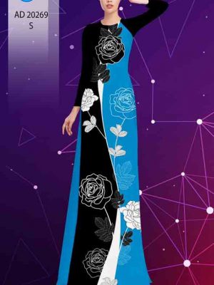 Vải áo dài hoa hồng kiểu mới AD 20269 28 1603698699 225 Vai ao dai hoa hong kieu moi AD 20269