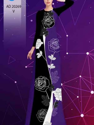 Vải áo dài hoa hồng kiểu mới AD 20269 30 1603698699 567 Vai ao dai hoa hong kieu moi AD 20269