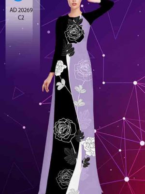 Vải áo dài hoa hồng kiểu mới AD 20269 29 1603698699 66 Vai ao dai hoa hong kieu moi AD 20269