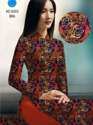 Vải áo dài hoa hồng đều mới ra AD 8302 20 1603698924 709 Vai ao dai hoa hong deu moi ra AD 8302