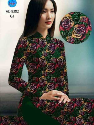Vải áo dài hoa hồng đều mới ra AD 8302 21 1603698925 439 Vai ao dai hoa hong deu moi ra AD 8302