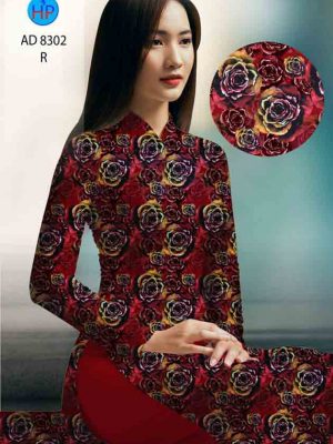 Vải áo dài hoa hồng đều mới ra AD 8302 22 1603698925 933 Vai ao dai hoa hong deu moi ra AD 8302