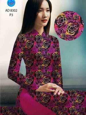 Vải áo dài hoa hồng đều mới ra AD 8302 32 1603698926 799 Vai ao dai hoa hong deu moi ra AD 8302