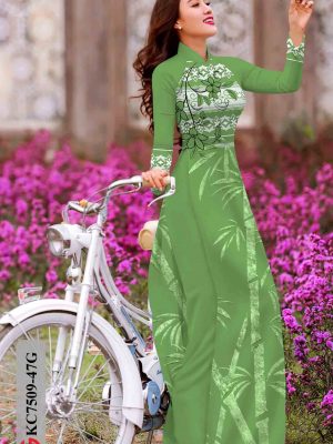 Vải áo dài cây tre trúc thiết kế 2020 AD KC7509 25 1603783506 885 Vai ao dai cay tre truc thiet ke 2020 AD