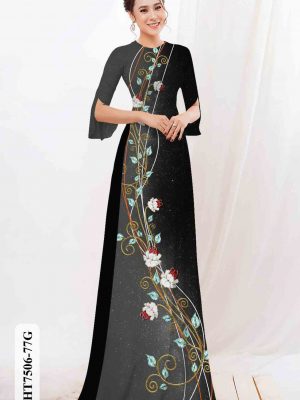 Vải áo dài hoa in 3D thiết kế 2020 AD HT7506 21 1603784465 140 Vai ao dai hoa in 3D thiet ke 2020 AD