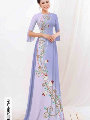 Vải áo dài hoa in 3D thiết kế 2020 AD HT7506 22 1603784465 60 Vai ao dai hoa in 3D thiet ke 2020 AD
