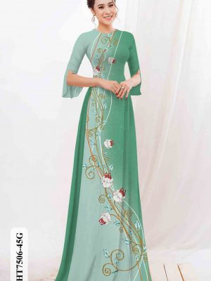 Vải áo dài hoa in 3D thiết kế 2020 AD HT7506 25 1603784466 13 Vai ao dai hoa in 3D thiet ke 2020 AD