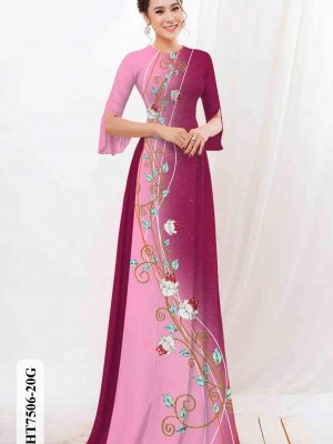 Vải áo dài hoa in 3D thiết kế 2020 AD HT7506 27 1603784466 842 Vai ao dai hoa in 3D thiet ke 2020 AD
