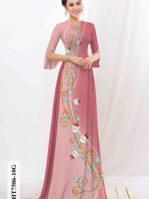 Vải áo dài hoa in 3D thiết kế 2020 AD HT7506 30 1603784467 561 Vai ao dai hoa in 3D thiet ke 2020 AD