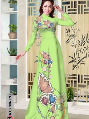 Vải áo dài hoa in 3D kiểu mới AD KC7508 20 1603784588 913 Vai ao dai hoa in 3D kieu moi AD KC7508