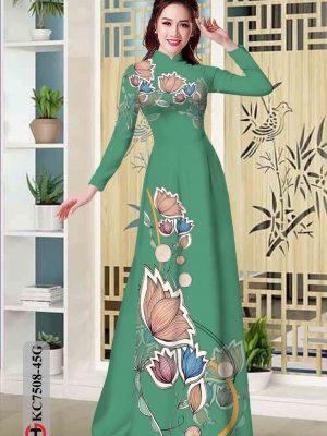 Vải áo dài hoa in 3D kiểu mới AD KC7508 27 1603784589 566 Vai ao dai hoa in 3D kieu moi AD KC7508