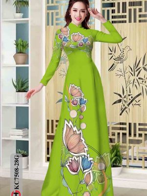 Vải áo dài hoa in 3D kiểu mới AD KC7508 25 1603784589 703 Vai ao dai hoa in 3D kieu moi AD KC7508