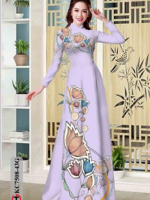 Vải áo dài hoa in 3D kiểu mới AD KC7508 26 1603784589 778 Vai ao dai hoa in 3D kieu moi AD KC7508