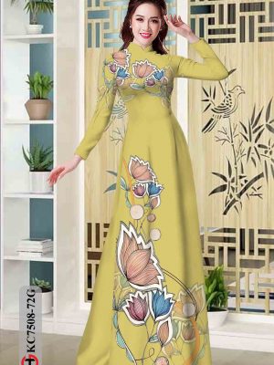 Vải áo dài hoa in 3D kiểu mới AD KC7508 31 1603784590 462 Vai ao dai hoa in 3D kieu moi AD KC7508