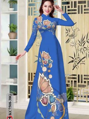 Vải áo dài hoa in 3D kiểu mới AD KC7508 28 1603784590 675 Vai ao dai hoa in 3D kieu moi AD KC7508