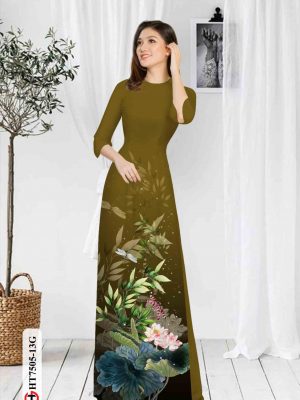1603785162 27 Vai ao dai hoa sen kieu moi AD HT7505