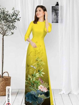 1603785162 791 Vai ao dai hoa sen kieu moi AD HT7505