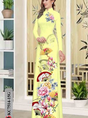 Vải áo dài hoa in 3D kiểu mới AD KC7514 22 1603858912 841 Vai ao dai hoa in 3D kieu moi AD KC7514