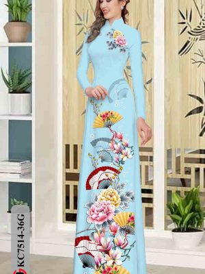 Vải áo dài hoa in 3D kiểu mới AD KC7514 26 1603858913 633 Vai ao dai hoa in 3D kieu moi AD KC7514