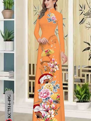 Vải áo dài hoa in 3D kiểu mới AD KC7514 32 1603858914 727 Vai ao dai hoa in 3D kieu moi AD KC7514