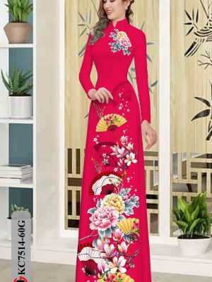Vải áo dài hoa in 3D kiểu mới AD KC7514 34 1603858914 946 Vai ao dai hoa in 3D kieu moi AD KC7514
