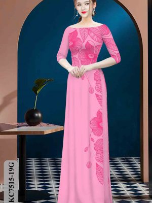 Vải áo dài hoa in 3D mới ra AD KC7515 21 1603859056 204 Vai ao dai hoa in 3D moi ra AD KC7515