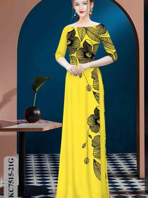 Vải áo dài hoa in 3D mới ra AD KC7515 22 1603859057 174 Vai ao dai hoa in 3D moi ra AD KC7515