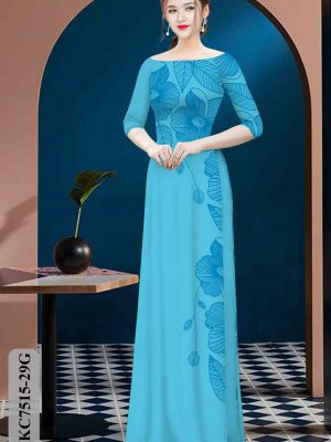 Vải áo dài hoa in 3D mới ra AD KC7515 25 1603859057 607 Vai ao dai hoa in 3D moi ra AD KC7515