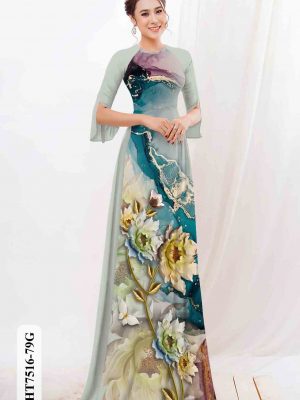 Vải áo dài hoa in 3D kiểu mới AD HT7516 19 1603859593 42 Vai ao dai hoa in 3D kieu moi AD HT7516