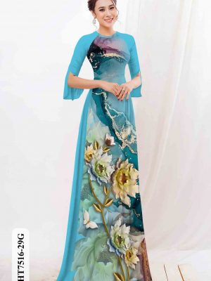 Vải áo dài hoa in 3D kiểu mới AD HT7516 24 1603859594 138 Vai ao dai hoa in 3D kieu moi AD HT7516