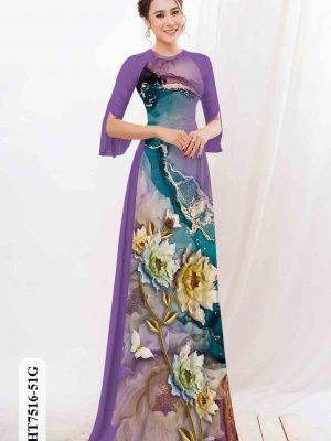 Vải áo dài hoa in 3D kiểu mới AD HT7516 23 1603859594 989 Vai ao dai hoa in 3D kieu moi AD HT7516