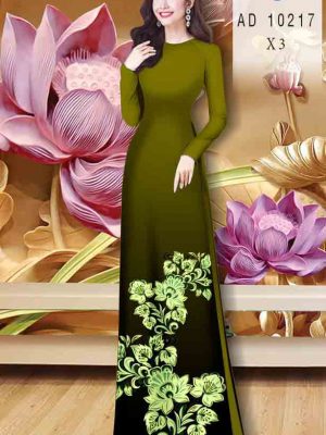 Vải áo dài hoa in 3D kiểu mới AD 10217 20 1603860794 817 Vai ao dai hoa in 3D kieu moi AD 10217
