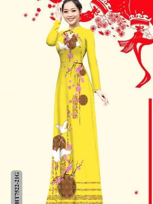 Vải áo dài hoa đào thiết kế 2020 AD HT7522 19 1603941017 176 Vai ao dai hoa dao thiet ke 2020 AD HT7522