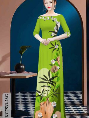 Vải áo dài hoa in 3D thiết kế 2020 AD KC7533 19 1604035375 357 Vai ao dai hoa in 3D thiet ke 2020 AD
