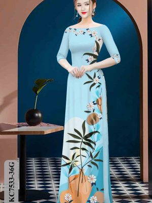 Vải áo dài hoa in 3D thiết kế 2020 AD KC7533 23 1604035375 846 Vai ao dai hoa in 3D thiet ke 2020 AD