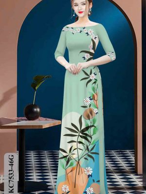 Vải áo dài hoa in 3D thiết kế 2020 AD KC7533 25 1604035376 353 Vai ao dai hoa in 3D thiet ke 2020 AD
