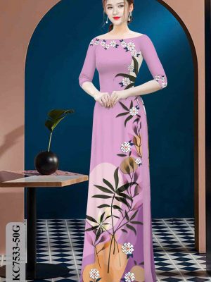 Vải áo dài hoa in 3D thiết kế 2020 AD KC7533 27 1604035376 456 Vai ao dai hoa in 3D thiet ke 2020 AD