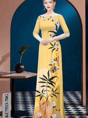 Vải áo dài hoa in 3D thiết kế 2020 AD KC7533 29 1604035377 477 Vai ao dai hoa in 3D thiet ke 2020 AD