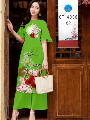 Vải áo dài hoa in 3D mới ra AD CT4006 23 1604035590 609 Vai ao dai hoa in 3D moi ra AD CT4006
