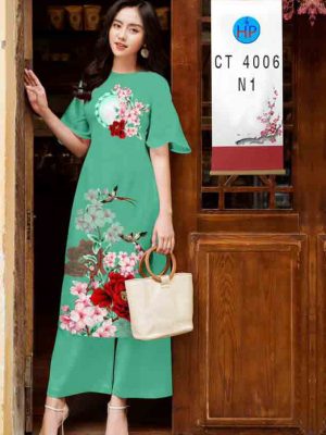 Vải áo dài hoa in 3D mới ra AD CT4006 22 1604035590 933 Vai ao dai hoa in 3D moi ra AD CT4006
